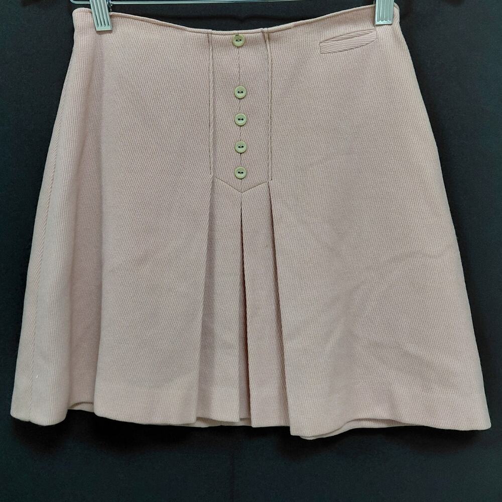 BULLOCK'S BULLOCK' Pleated Skirt Pink Solid Women Size 7